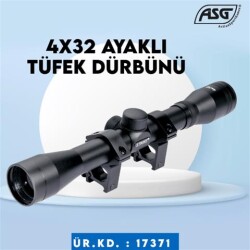 ASG 17371 Ayakalı Tüfek Dürbünü 4x32 - ASG