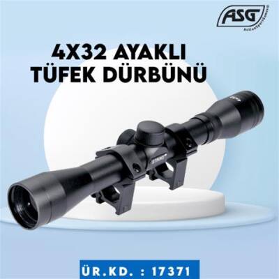 ASG 17371 Ayakalı Tüfek Dürbünü 4x32 - 1