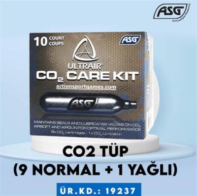ASG 19237 Co2 Tüp (9 Normal + 1 Yağlı) - 1