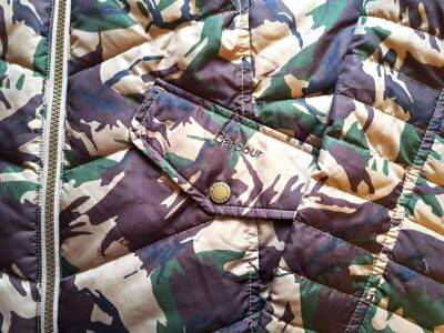 BARBOUR BATELEUR QUILT Kamuflaj Bayan Ceket Beden No :34 - 3