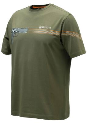 BERETTA 92 T-shirt Green Stone Erkek Tshirt Yeşil XLarge - 1
