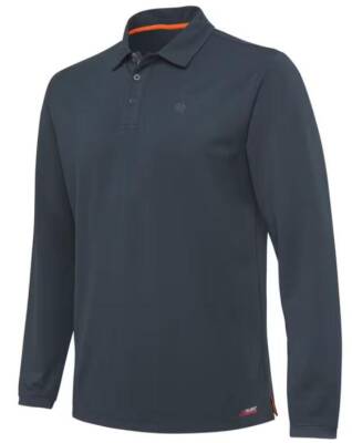 Beretta Antrasit Tech Polo Yaka Uzun Kol T-shirt Large - 1