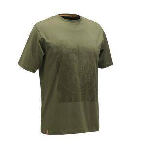 Beretta Logo T-shirt Dark Olive Erkek T-shirt Large - 1