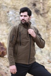 Fiyort FY68 Tundra Su Geçirmez Polar Ceket Haki XXLarge - FIYORT