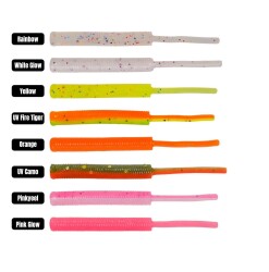 GRL Effe Baby Worm 5.2cm HG49 White Glow Silikon yem - EFFE