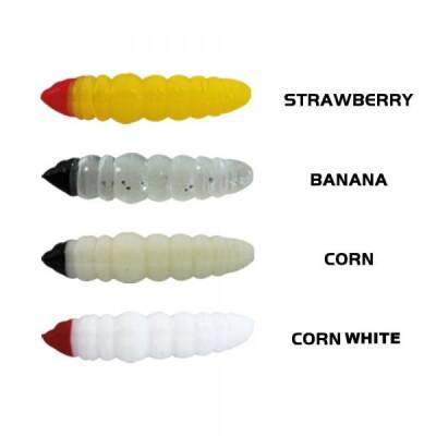 GRL Yüzen 3cm Kokulu Kurt ( Mısır ) Beyaz ( 1pk=20 adet) - 1