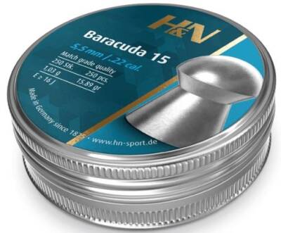 H&N Baracuda 15 5,52mm 15,89gr 250'li H.T Sacma - 1