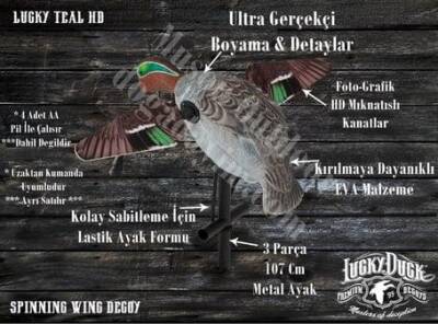 Lucky Duck Lucky Teal HD #Motorlu Kanatlı Behri / Çamurçun Mühre - 2