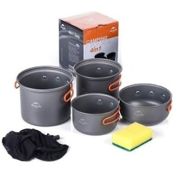 Naturehike 4IN1 Kamp Yemek Pişirme Seti - NATUREHIKE