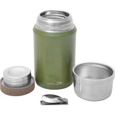 NURGAZ Campout Çift Katmanlı Haki Yemek Termosu 600 Ml - 2