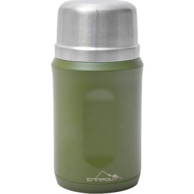 NURGAZ Campout Çift Katmanlı Haki Yemek Termosu 600 Ml - 1