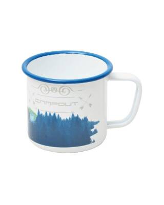 NURGAZ Emaye Kupa Beyaz Doğa - 1