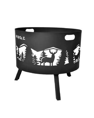 NURGAZ Orman Şöminesi Geyik Desen - 2