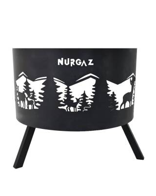 NURGAZ Orman Şöminesi Geyik Desen - 1