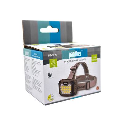 Panther PT- 5223 Usb Şarjlı Kafa Lambası - 3