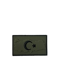 Single Sword Plastik Patch Harita Bayrak Haki - SINGLESWORD