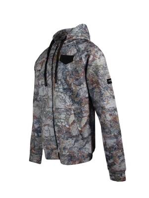 STAFU Jedi Fermuarlı Kapşonlu Sweatshirt Lime Camo Large - 2