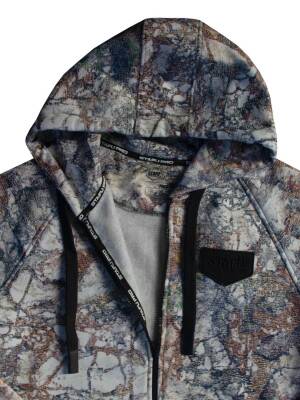 STAFU Jedi Fermuarlı Kapşonlu Sweatshirt Lime Camo Large - 6