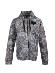 STAFU Jedi Fermuarlı Kapşonlu Sweatshirt Lime Camo XLarge - STAFU