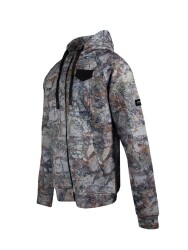 STAFU Jedi Fermuarlı Kapşonlu Sweatshirt Lime Camo XLarge - 2