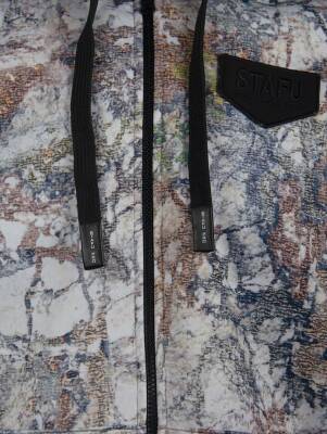 STAFU Jedi Fermuarlı Kapşonlu Sweatshirt Lime Camo XLarge - 5