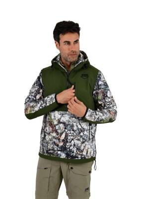 STAFU Peak Softshell Yarım Fermuar Anorak Birch Camo 2XLarge - 8