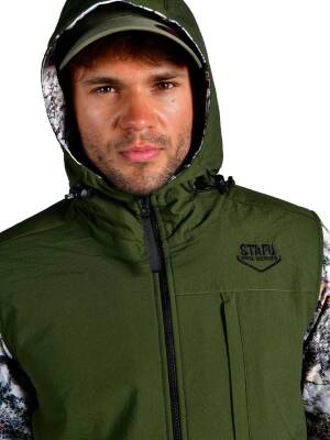 STAFU Peak Softshell Yarım Fermuar Anorak Siberian Camo Large - 6