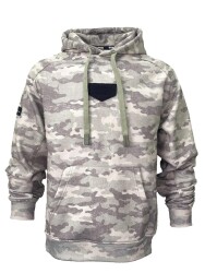 STAFU Prime Kapşonlu Sweatshirt Camo Brown Medium - 4