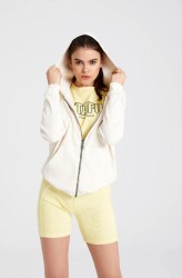 STAFU Relaxed Kapüşonlu Asit Yıkamalı Sweatshirt Bej Medium - STAFU