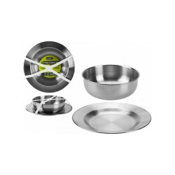 Summit Paslanmaz Çelik Tabak ve Kase Seti Alu - SUMMIT