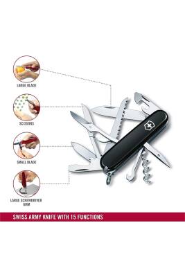 Victorinox 1.3713.3 Huntsman Siyah Çakı - 2